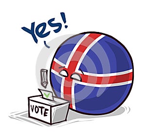 Iceland country ball voting yes