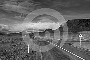 Iceland empty road