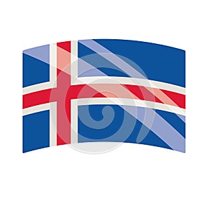 iceland flag emblem photo