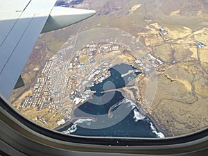 Iceland Grindavik from above