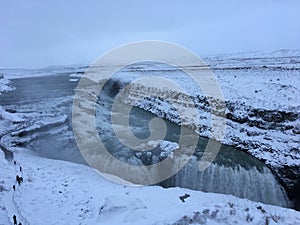 Iceland GullFoss Golden Waterfall, Golden Circle