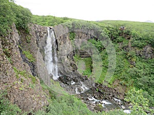 Iceland Hundafoss waterfall 2017