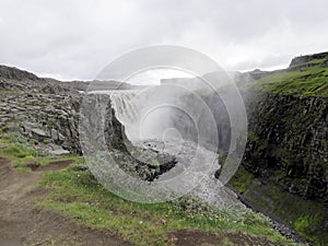 Iceland landscape with the Dettifoss Waterfall 2017