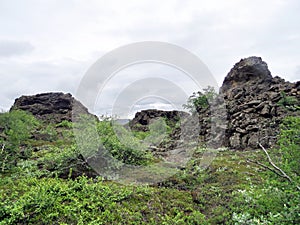 Iceland the landscape of Dimmuborgir 2017