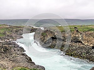 Iceland landscape with the Skjalfandafljot river 2017