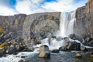 Iceland most visited waterfall