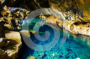 Iceland - Myvatn - Hot pool in cave