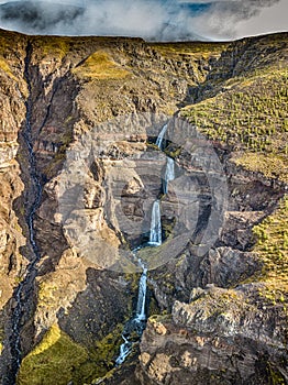 Iceland Roadside Waterfall