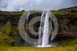 Iceland\'s iconic waterfall, Seljalandfoss: a breathtaking beauty