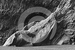 Iceland. South area. Vik. Reynisfjara basaltic formations.