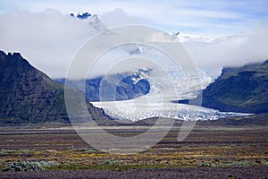 Iceland Vatnajokull glacier tongue photo