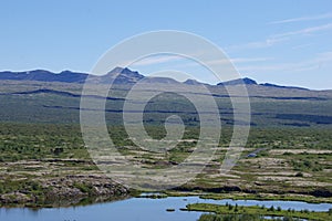 Iceland view from Pingvellir Golden Circle site