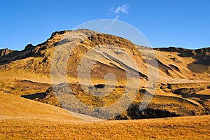 Iceland volcanic landscape mountain panorama beautiful islandic nature outdoor