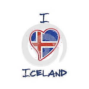 Icelander flag patriotic t-shirt design.