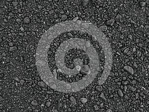 Icelandic black pebbles