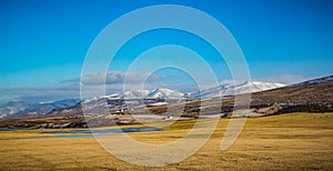 Icelandic farmland in the North West corner of the country