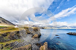 Icelandic landscape in Snaefellsnes peninsula photo