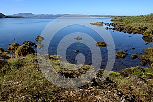 Icelandic landscape with Thingvallavatn lake in Thingvellir