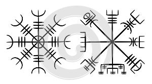 Icelandic magical staves Helm of Awe and VegvÃ­sir