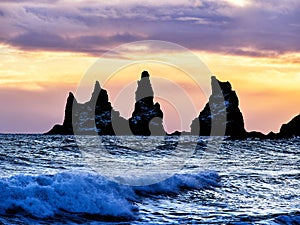 Icelandic Sea close to the beach