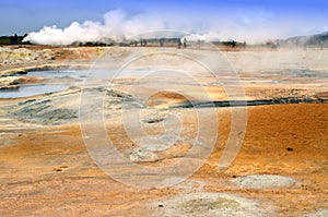 Icelandic Thermal Sulphur Field photo