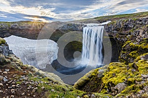 Icelandic waterfall