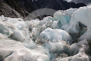 Icescape on a glacier in New Zealand