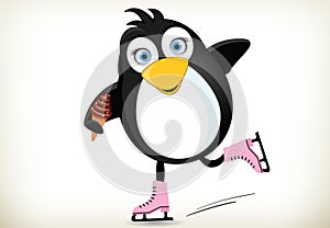 Iceskating Penguin