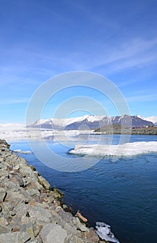 Icey Landscape in the South of Iceland