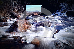 Icey stream photo
