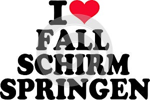 Ich liebe Fallschirm springen