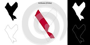 Ichikawa outline map