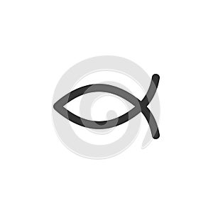Ichthis, ichthys, Christianity icon can be used for web, logo, mobile app, UI, UX