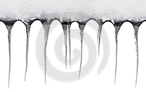 Icicle Horizontal Seamless Pattern