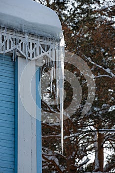 Icicle on the roof