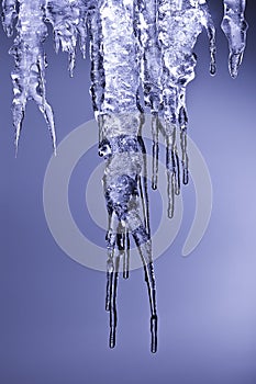 Icicle sparkling frozen water ice cold