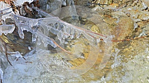 Icicles above stream 1