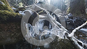 icicles above stream