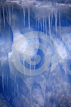 Icicles in Antarctica