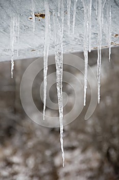 Icicles beneath the Pipe