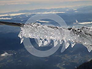 Icicles on cable 2