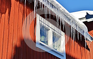 Icicles in Gammelstad Church Town