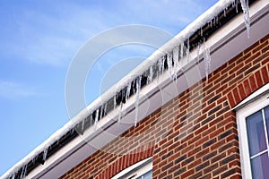 Icicles on the gutter