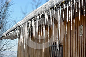 Icicles on the roof