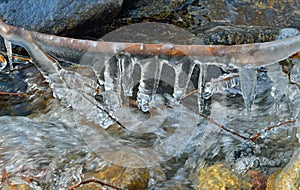 Icicles and stream 6