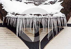 Icicles on a Thatched Roof