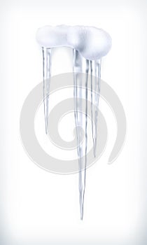 Icicles, vector object