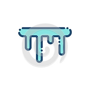 Icicles weather icon outline