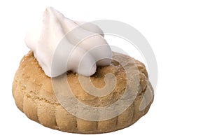 Icing Biscuit Macro Isolated