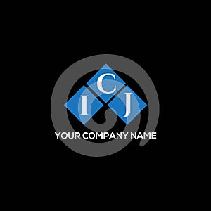 ICJ letter logo design on BLACK background. ICJ creative initials letter logo concept. ICJ letter design photo